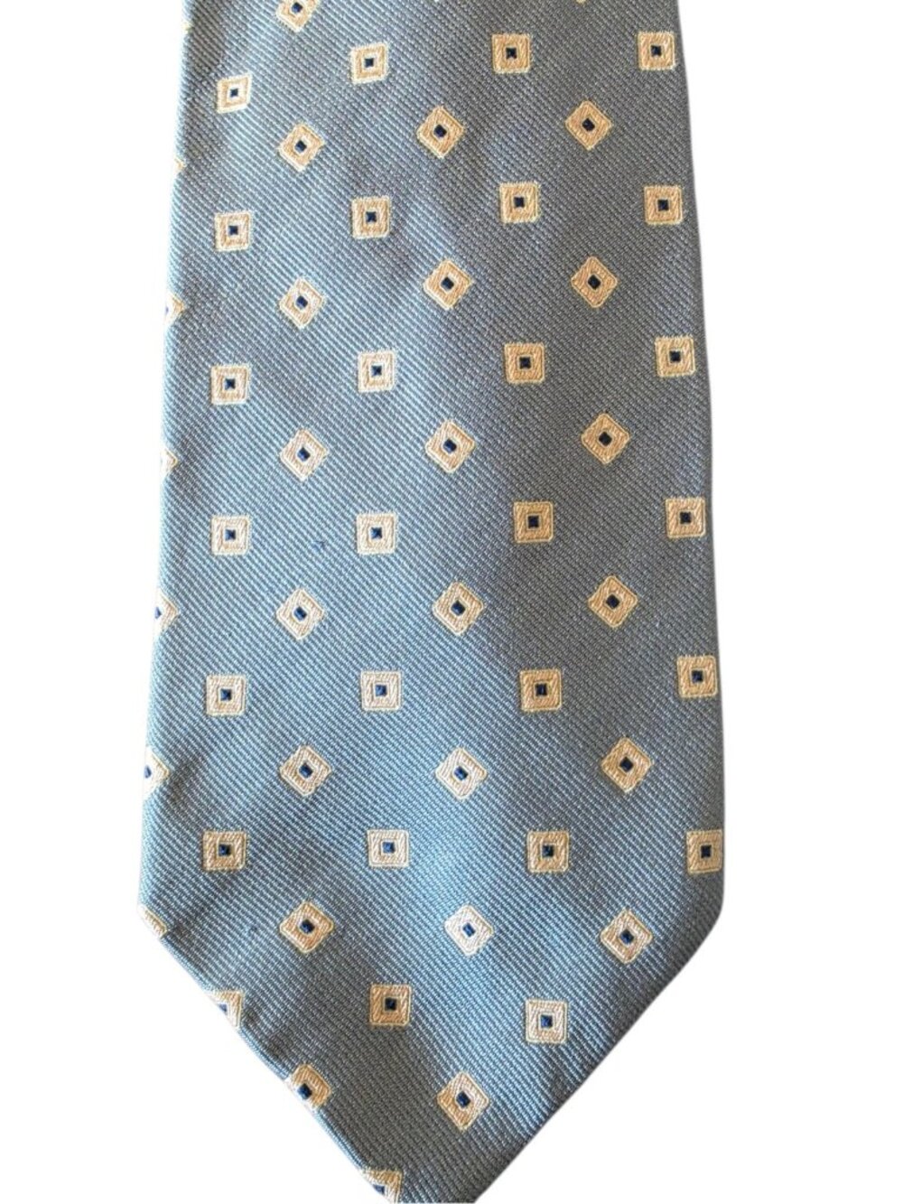 Blue Geometric Square Pattern - Picture 3 of 11